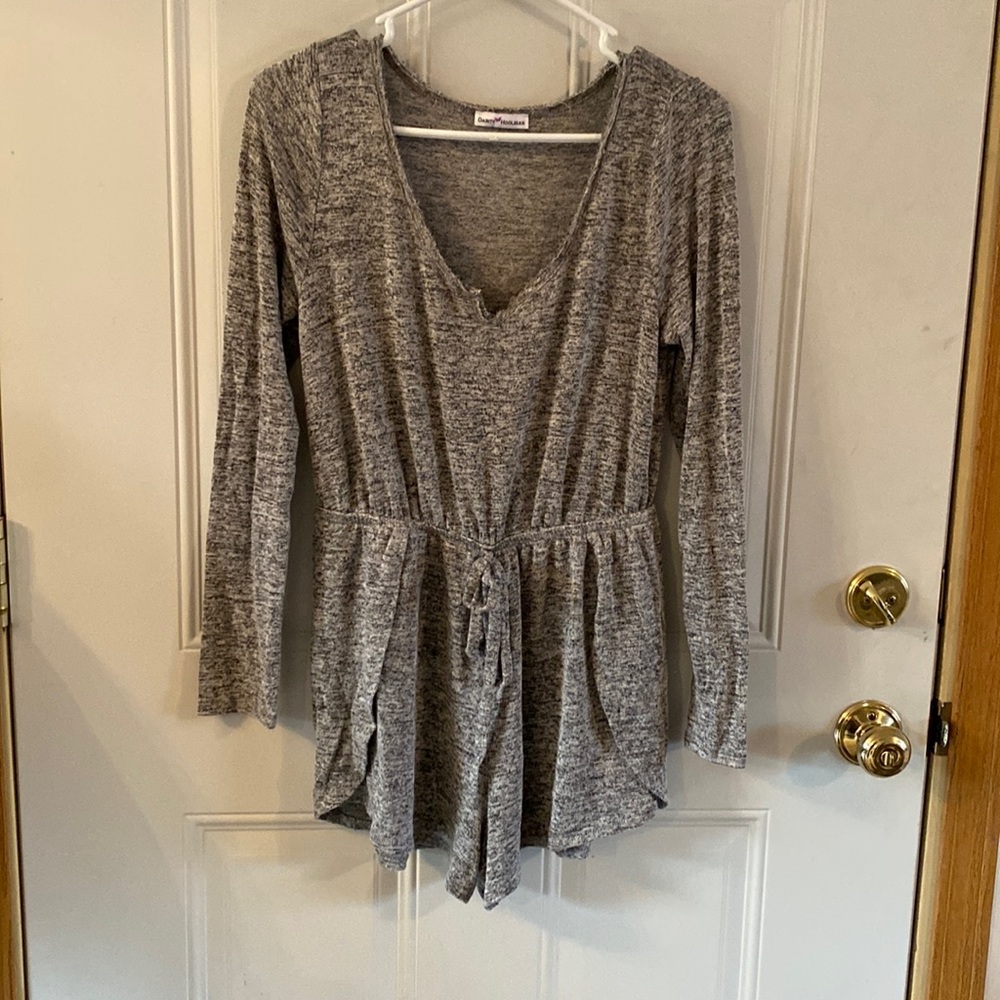 Grey loungewear romper